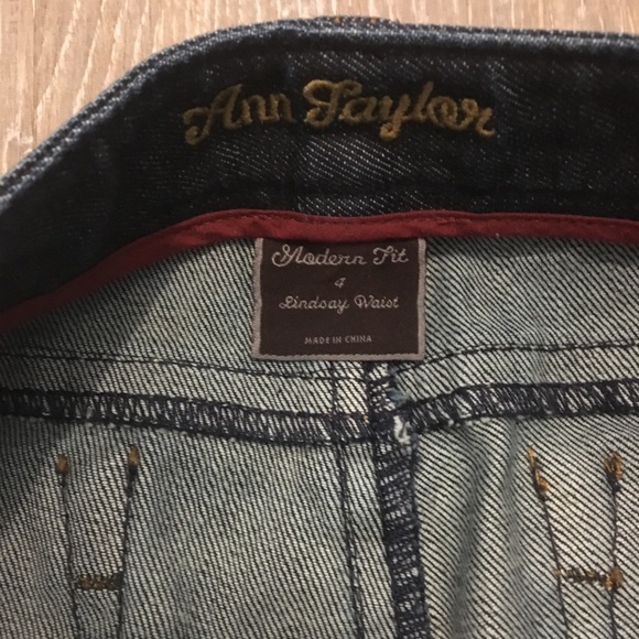 Ann Taylor Jeans 4 dark wash modern fit Lindsay - Picture 6 of 6